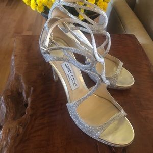 Jimmy Choo Platinum 39 Heels
